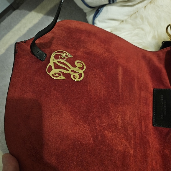 Ralph Lauren Black Leather Crossbody Bag - Picture 7 of 11